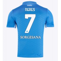 SSC Napoli David Neres #7 Replika Hemmatröja 2024-25 Kortärmad